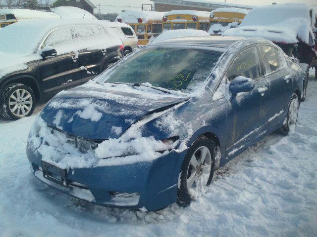 2HGFA1F54AH318279 - 2010 HONDA CIVIC LX BLUE photo 2