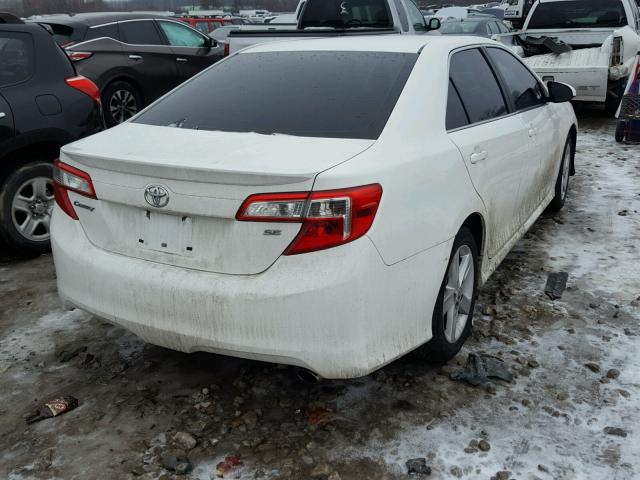 4T1BF1FK6EU752285 - 2014 TOYOTA CAMRY L WHITE photo 4