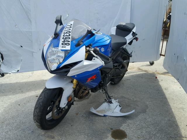 JS1GR7MA5E2100830 - 2014 SUZUKI GSX-R750 BLUE photo 2