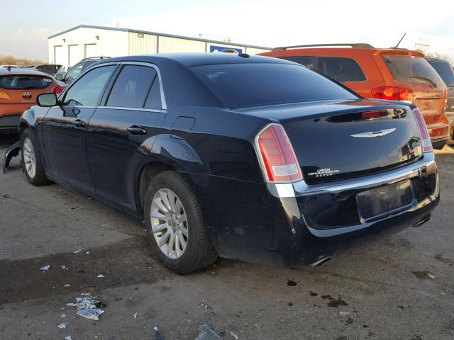 2C3CCAAG0DH530125 - 2013 CHRYSLER 300 BLACK photo 3