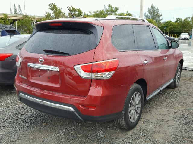 5N1AR2MN4GC604313 - 2016 NISSAN PATHFINDER RED photo 4