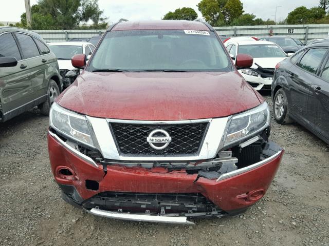 5N1AR2MN4GC604313 - 2016 NISSAN PATHFINDER RED photo 9