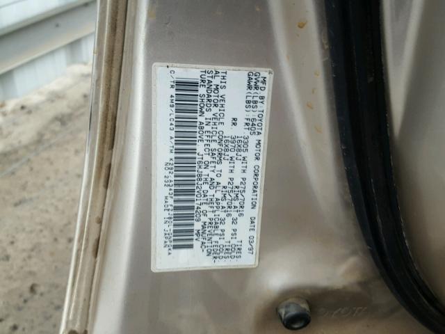 JT6HJ88J2V0174209 - 1997 LEXUS LX 450 TWO TONE photo 10