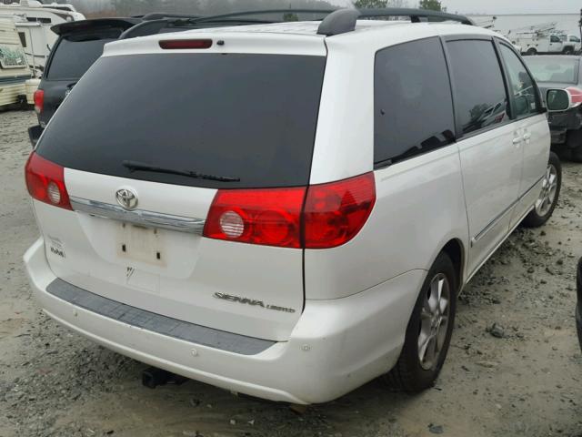 5TDZA22C86S566078 - 2006 TOYOTA SIENNA XLE WHITE photo 4