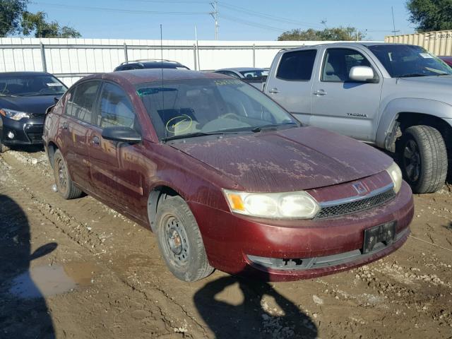 1G8AG52FX3Z154255 - 2003 SATURN ION LEVEL BURGUNDY photo 1