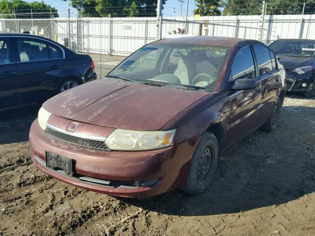 1G8AG52FX3Z154255 - 2003 SATURN ION LEVEL BURGUNDY photo 2