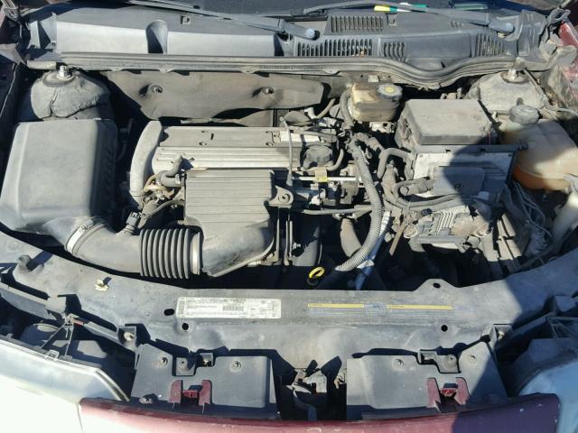 1G8AG52FX3Z154255 - 2003 SATURN ION LEVEL BURGUNDY photo 7