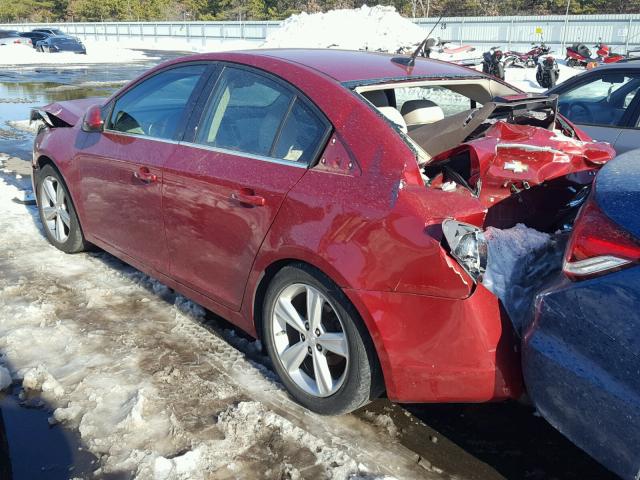 1G1PG5SC9C7367319 - 2012 CHEVROLET CRUZE LT RED photo 3