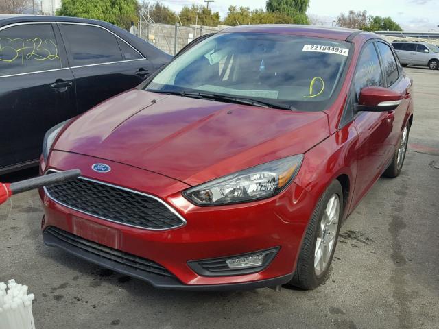 1FADP3F29FL324603 - 2015 FORD FOCUS SE RED photo 2