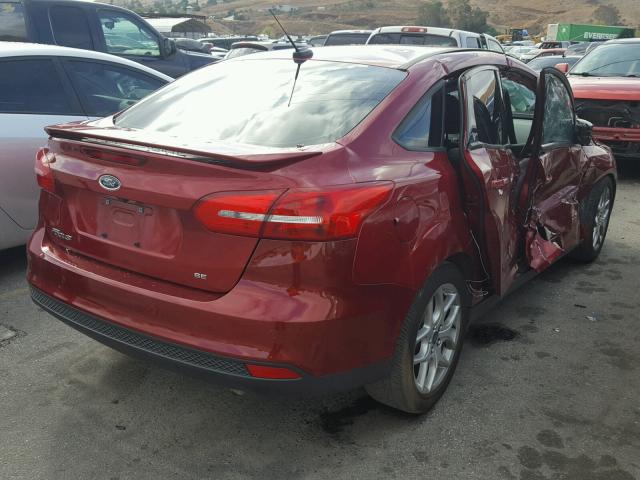 1FADP3F29FL324603 - 2015 FORD FOCUS SE RED photo 4