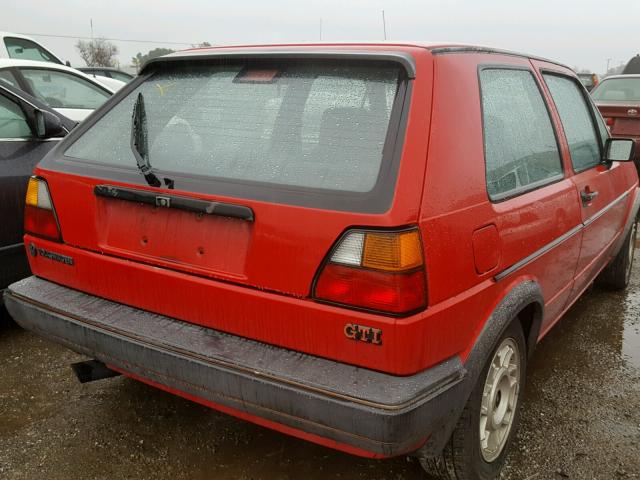 1VWDB0170GV061558 - 1986 VOLKSWAGEN GTI RED photo 4