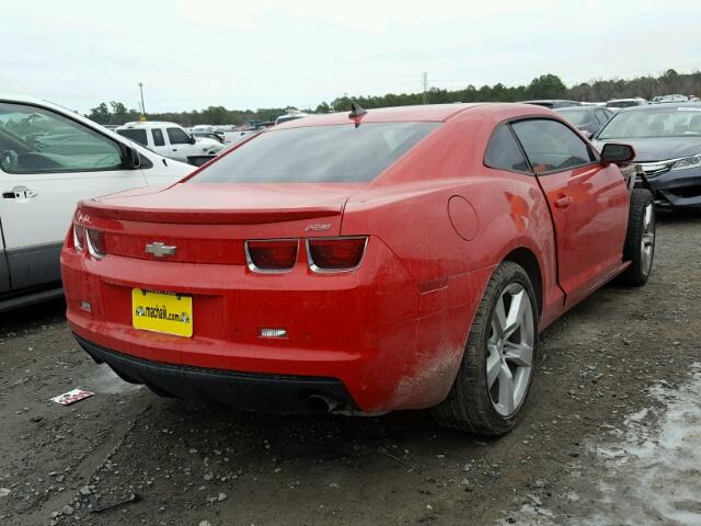 2G1FC1EV6A9149590 - 2010 CHEVROLET CAMARO LT RED photo 4