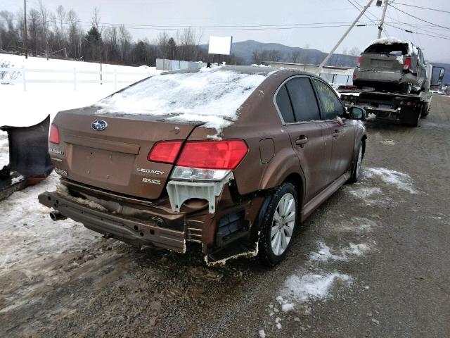 4S3BMBK62B3253302 - 2011 SUBARU LEGACY 2.5 BROWN photo 4