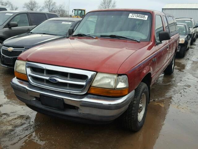 1FTYR14C3WPA68537 - 1998 FORD RANGER SUP RED photo 2