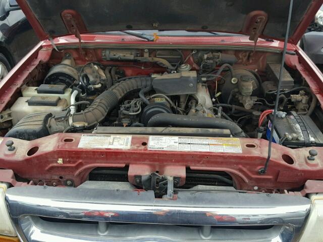 1FTYR14C3WPA68537 - 1998 FORD RANGER SUP RED photo 7