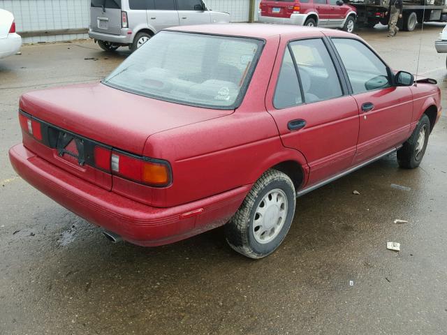 JN1EB31P6NU101379 - 1992 NISSAN SENTRA MAROON photo 4