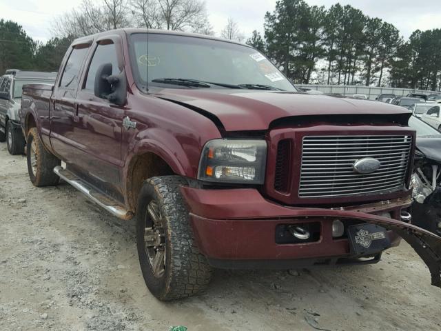 1FTSW21P56ED53960 - 2006 FORD F250 SUPER MAROON photo 1