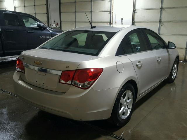 1G1PL5SCXC7155654 - 2012 CHEVROLET CRUZE LT TAN photo 4