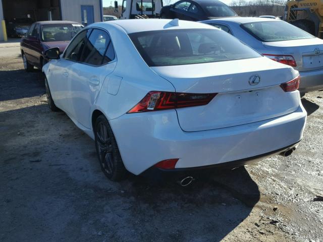 JTHCE1D20E5001240 - 2014 LEXUS IS 350 WHITE photo 3