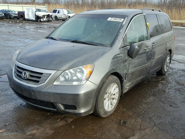 5FNRL38708B012356 - 2008 HONDA ODYSSEY EX GRAY photo 2