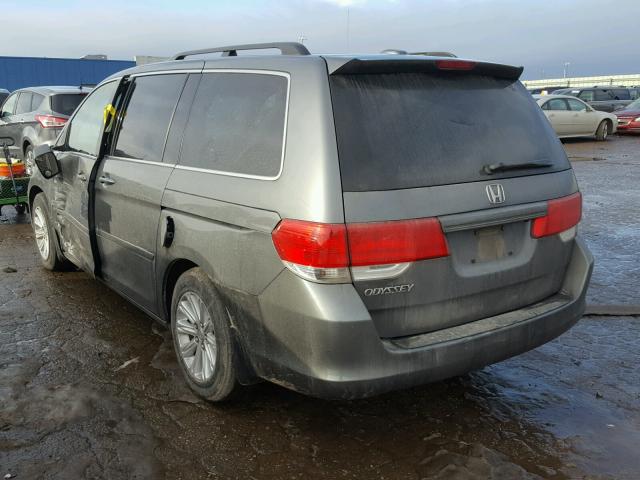 5FNRL38708B012356 - 2008 HONDA ODYSSEY EX GRAY photo 3