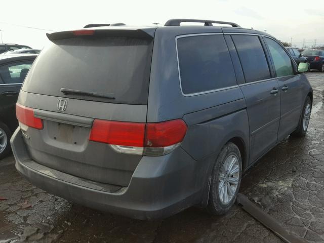 5FNRL38708B012356 - 2008 HONDA ODYSSEY EX GRAY photo 4