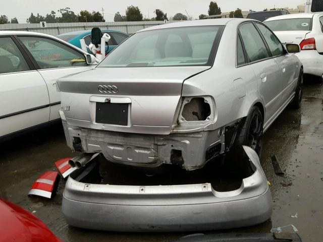 WAURD68D31A047599 - 2001 AUDI S4 2.7 QUA SILVER photo 4