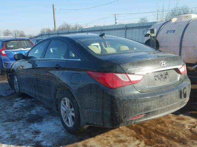 5NPEB4AC2DH610474 - 2013 HYUNDAI SONATA GLS BLACK photo 3