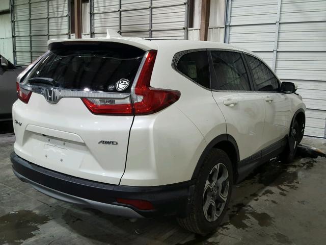 5J6RW2H87HL015658 - 2017 HONDA CR-V EXL WHITE photo 4