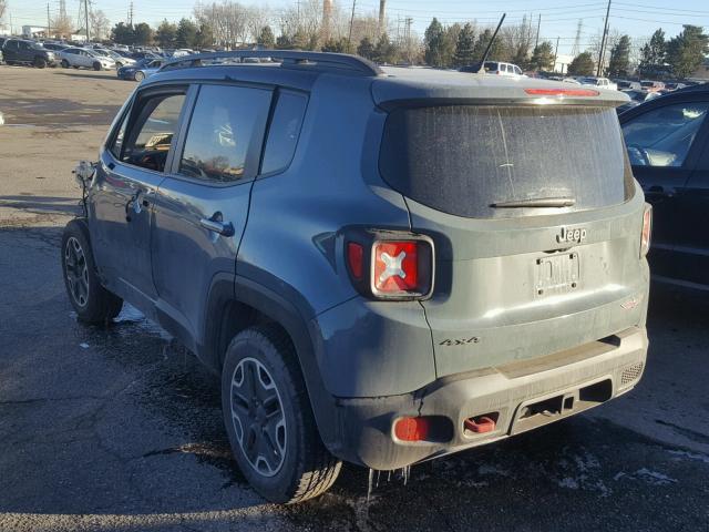 ZACCJBCT7GPD33263 - 2016 JEEP RENEGADE T GRAY photo 3