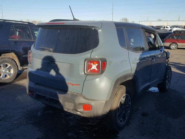 ZACCJBCT7GPD33263 - 2016 JEEP RENEGADE T GRAY photo 4