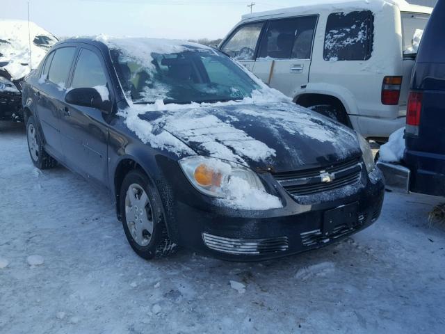 1G1AL55F077407459 - 2007 CHEVROLET COBALT LT BLACK photo 1