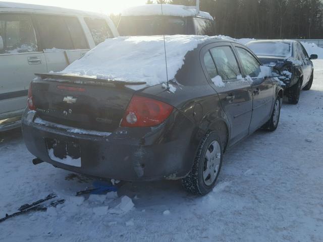 1G1AL55F077407459 - 2007 CHEVROLET COBALT LT BLACK photo 4