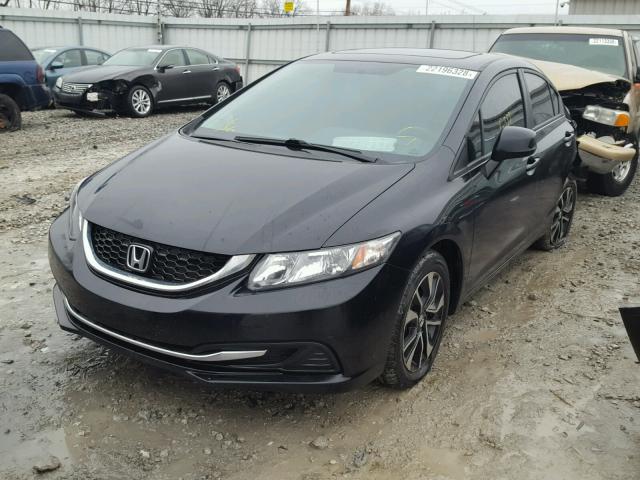 19XFB2F87DE066152 - 2013 HONDA CIVIC EX BLACK photo 2