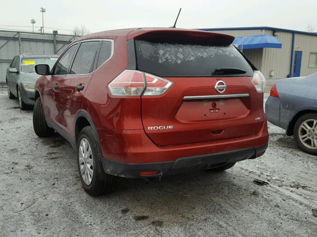 KNMAT2MV2GP634618 - 2016 NISSAN ROGUE S RED photo 3