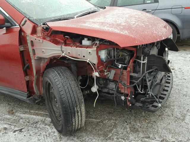 KNMAT2MV2GP634618 - 2016 NISSAN ROGUE S RED photo 9