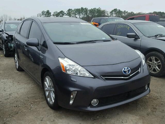 JTDZN3EU4EJ011302 - 2014 TOYOTA PRIUS V GRAY photo 1