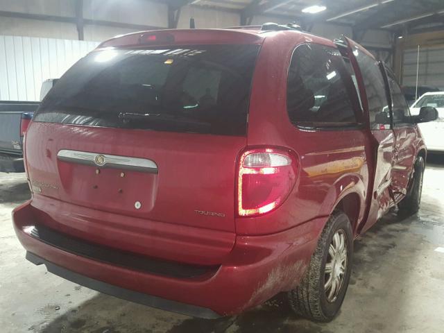 2C4GP54L55R467228 - 2005 CHRYSLER TOWN & COU MAROON photo 4