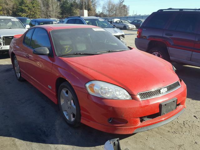 2G1WL15C869299870 - 2006 CHEVROLET MONTE CARL RED photo 1