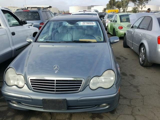 WDBRF40J54A626406 - 2004 MERCEDES-BENZ C 230K SPO GREEN photo 9