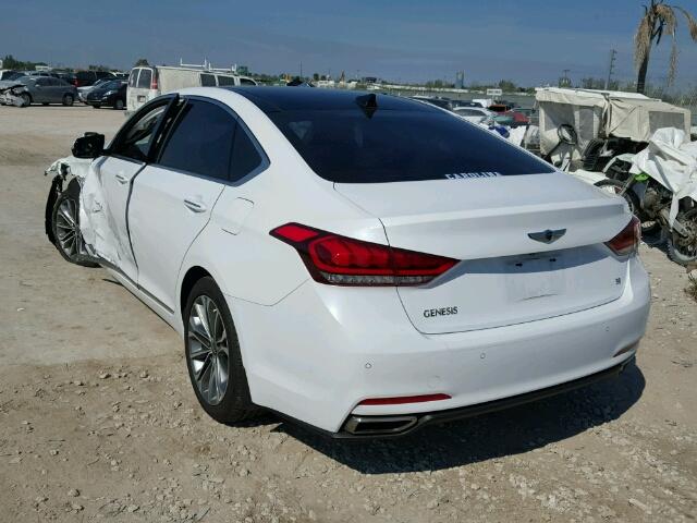 KMHGN4JE1FU081928 - 2015 HYUNDAI GENESIS WHITE photo 3