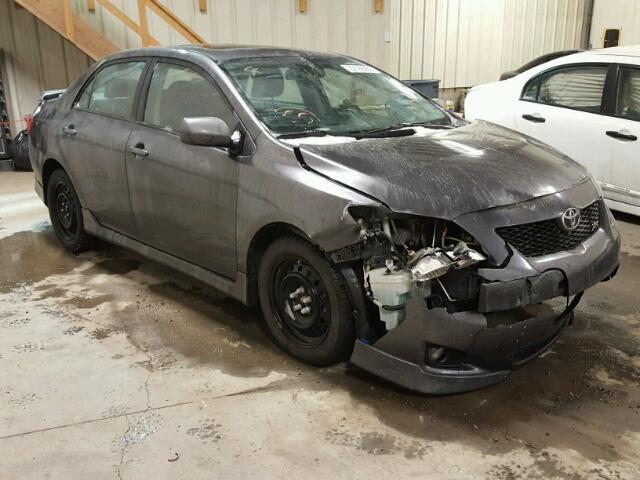 2T1BE40E89C011165 - 2009 TOYOTA COROLLA XR GRAY photo 1