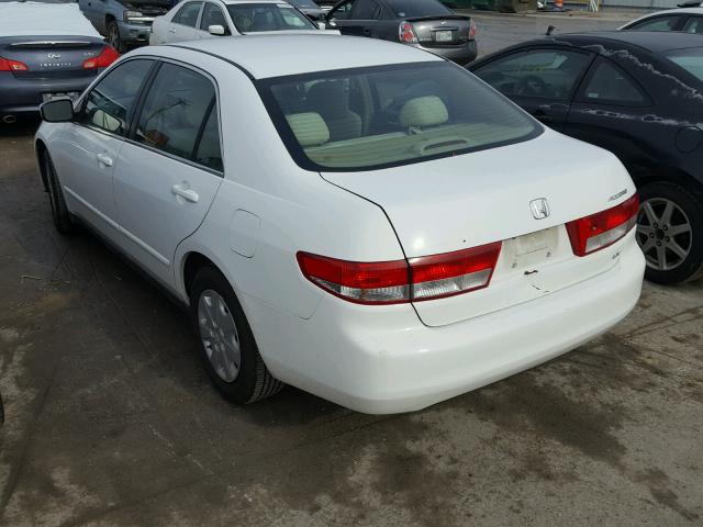 1HGCM56394A040109 - 2004 HONDA ACCORD LX WHITE photo 3