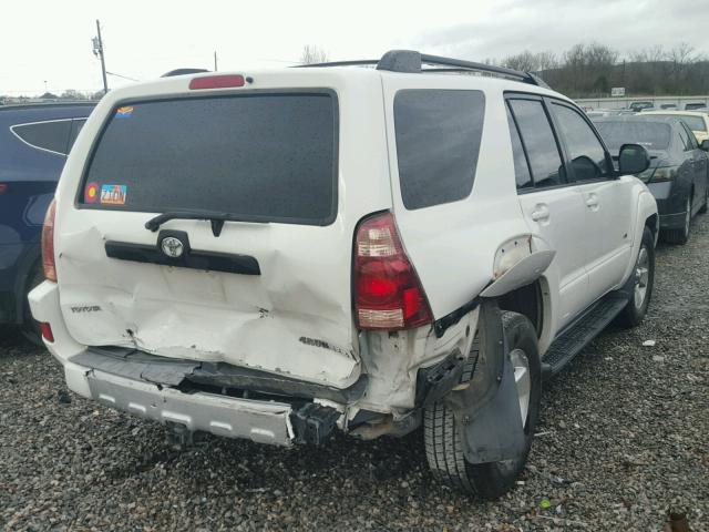 JTEZU14R740033024 - 2004 TOYOTA 4RUNNER SR WHITE photo 4