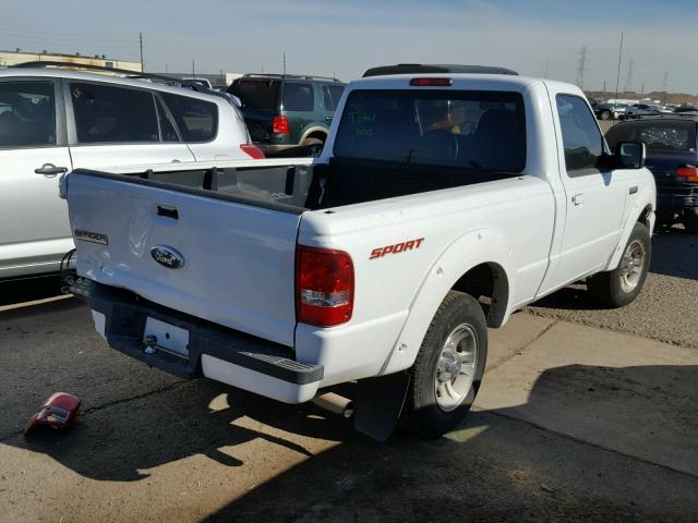 1FTYR10U58PA99810 - 2008 FORD RANGER WHITE photo 4