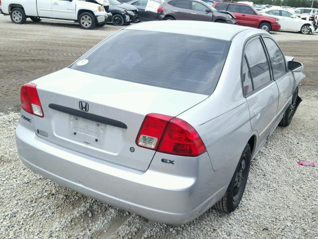 2HGES26813H586394 - 2003 HONDA CIVIC EX SILVER photo 4