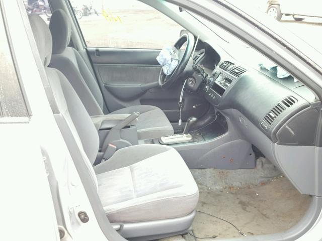 2HGES26813H586394 - 2003 HONDA CIVIC EX ვერცხლისფერი ფოტო 5