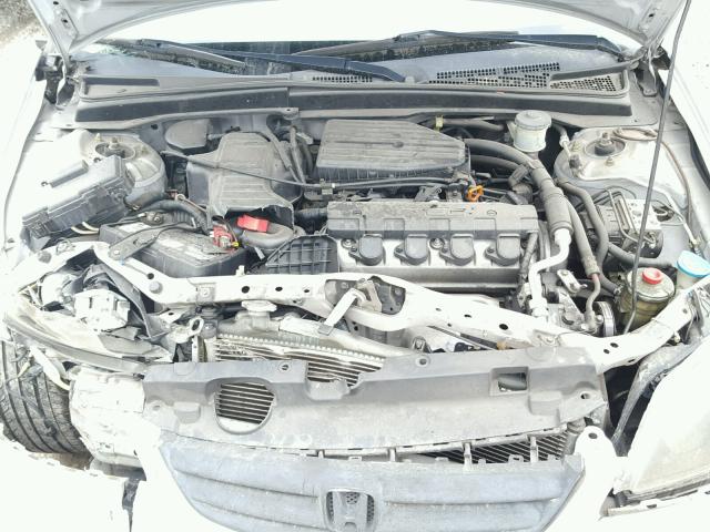 2HGES26813H586394 - 2003 HONDA CIVIC EX ვერცხლისფერი ფოტო 7