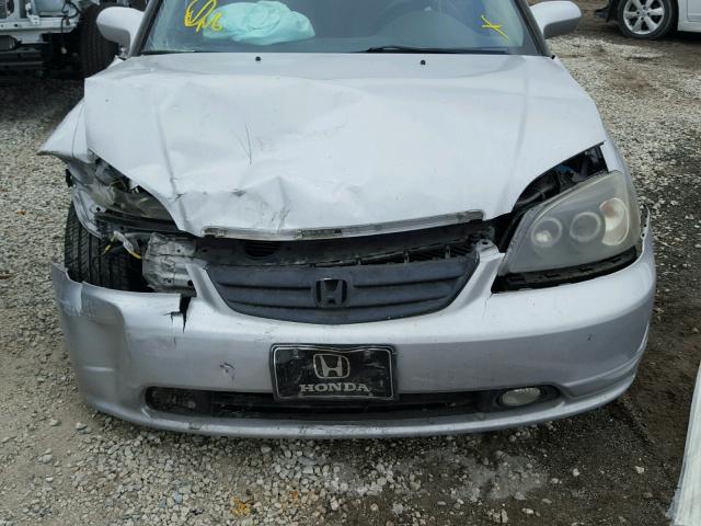 2HGES26813H586394 - 2003 HONDA CIVIC EX SILVER photo 9