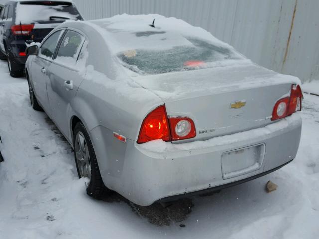 1G1ZG57B694189467 - 2009 CHEVROLET MALIBU LS ვერცხლისფერი ფოტო 3